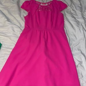 Esley brand hot pink Easter dress